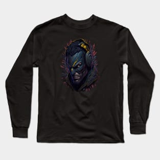 WOLVE WITH MASK Long Sleeve T-Shirt